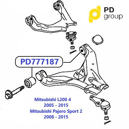 Sajlentblok Perednego Nizhnego Rychaga Mitsubishi Mitsubishi Mr Poliuretanovye Detali Ot Proizvoditelya