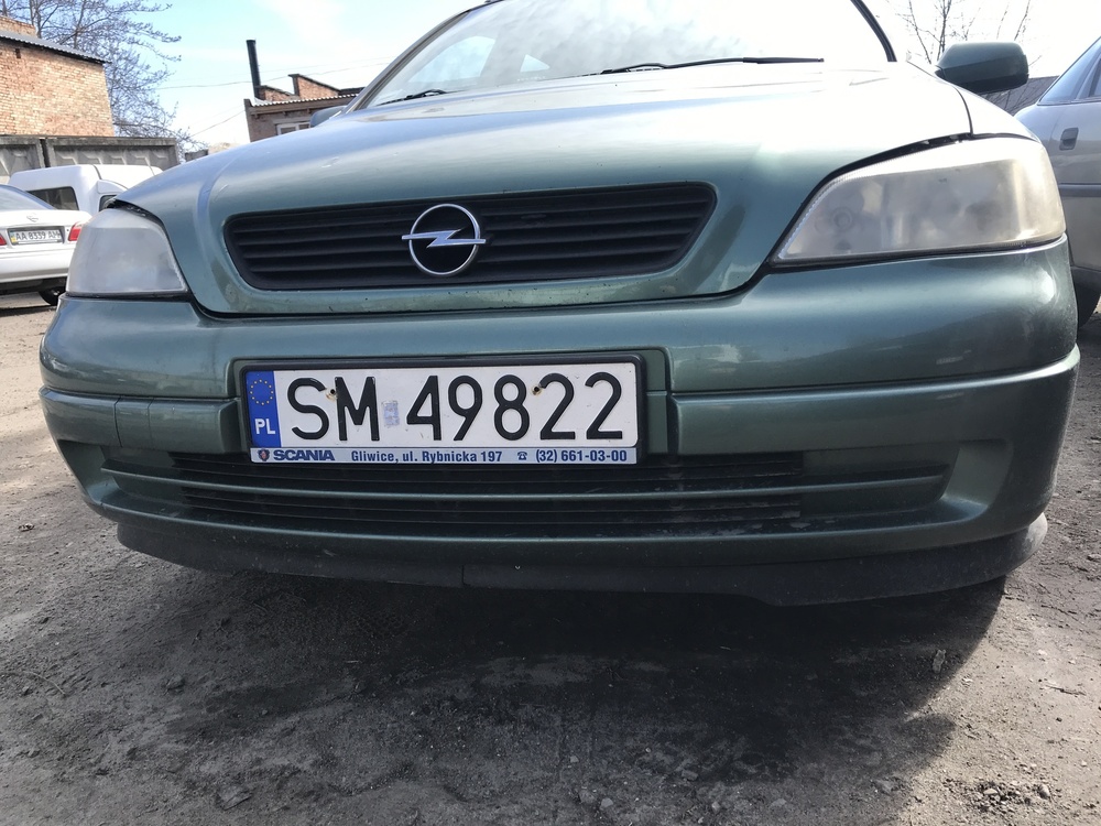 Бампер opel astra g